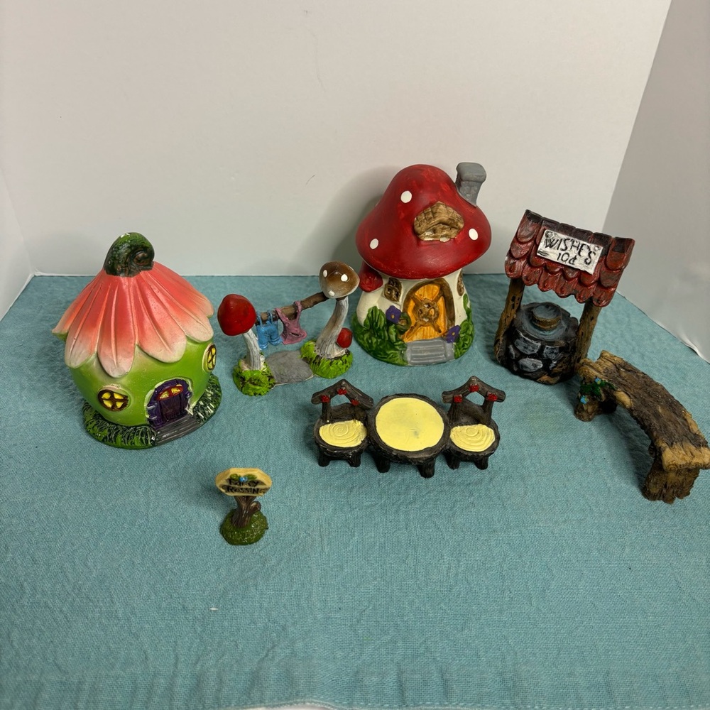 Colorful Fairy Garden Miniature Set